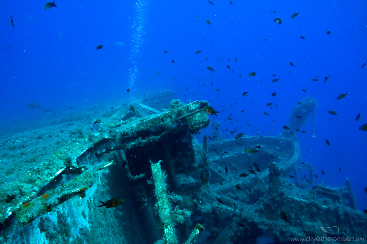 Life Boat on Zenobia Wreck - Cyprus