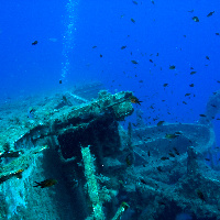 Life Boat on Zenobia Wreck - Cyprus